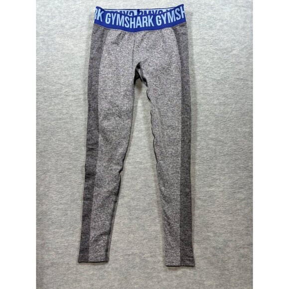 Gymshark Women's Gray & Blue Leggings Sz S Activewear Workout Yoga - Picture 1 of 6